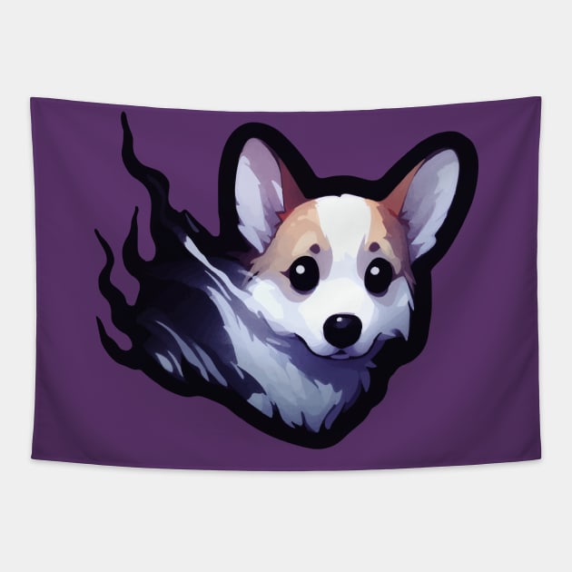 The Haunting of Corgi Hill Tapestry by BarkandStick