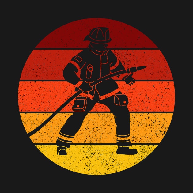 Retro Vintgage Firefighter by ZeitgeistDesign