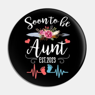 Soon To Be Mommy Est 2023 Floral Pin