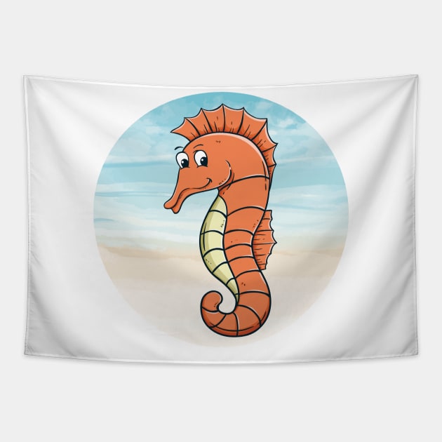 Adorbale Seahorse Tapestry by Art master