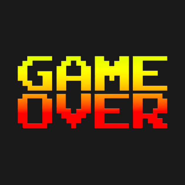 GAME OVER DESIGN VIDEOGAME by JMPrint