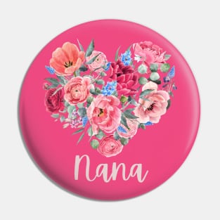 Floral Heart NANA Pin