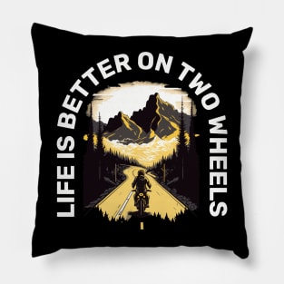 Life's Too Short Not to Ride a Motorbike Pillow