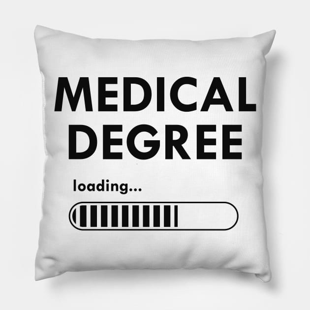 Medical Student - Medical degree loading Pillow by KC Happy Shop