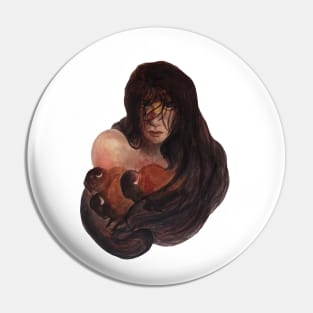 Lady Death Buffalo Woman Pin