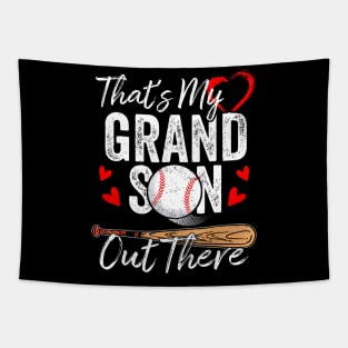 That's My Grandson Out There Baseball Grandma Mother's Day Tapestry