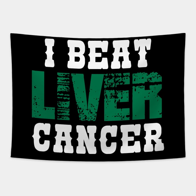 I Beat Liver Cancer Tapestry by zeedot