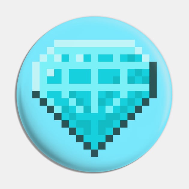 Pixel Diamond Pin by BryDesignz