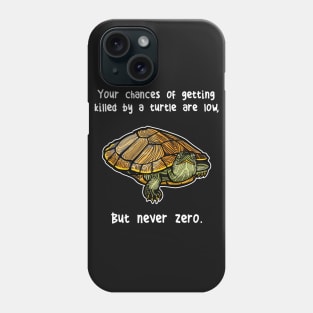 Red-Eared Slider Turtle Never Zero Phone Case