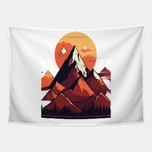 Mountain minimalist design Tapestry