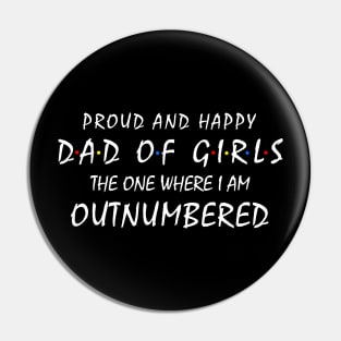 Dad of Girls Pin