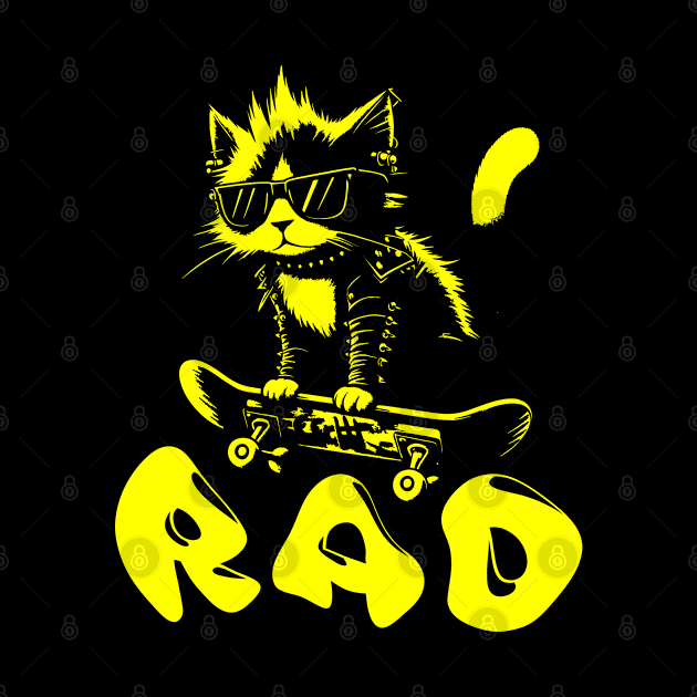 Skater Cat | Hardcore Cat | Radical Cat | Skate or Die by Ryo Li