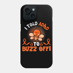 funny ADHD bee warrior Phone Case