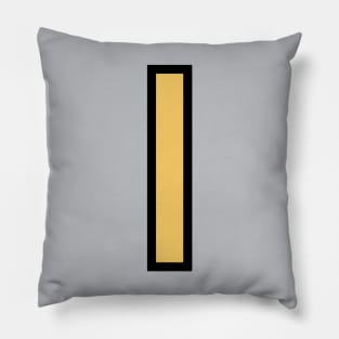 Funky Yellow Letter I Pillow