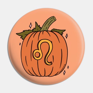 Leo Pumpkin Pin