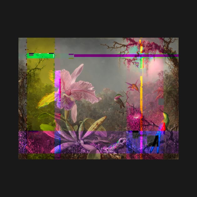 Glitch orchids by ArtInPi