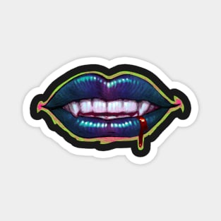 Halloween Vampire Mouth Dark Magnet