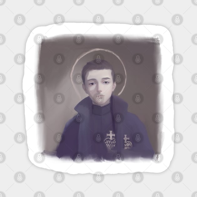 Saint Gabriel of Our Lady of Sorrows Magnet by HappyRandomArt