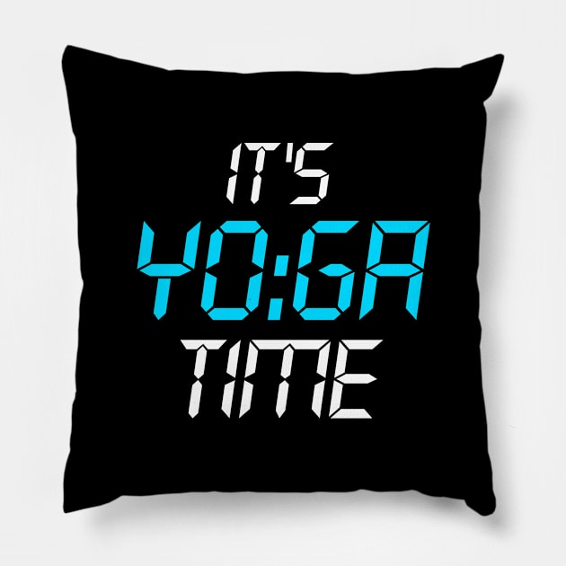 It's Yoga Time Pillow by Stoney09