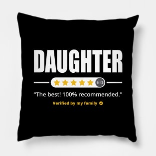 Five Stars Daughter Pillow