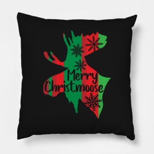 Merry Christmoose Funny Moose Gifts & Christmas Moose Pajama T-Shirts Pillow