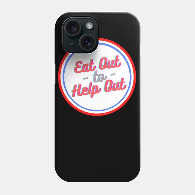 Eat Out To Help Out Retro Style Phone Case by kickstart