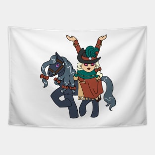 Dullahan Headless Horsewoman Rider CHIBI SD MONSTER GIRLS Series I Tapestry