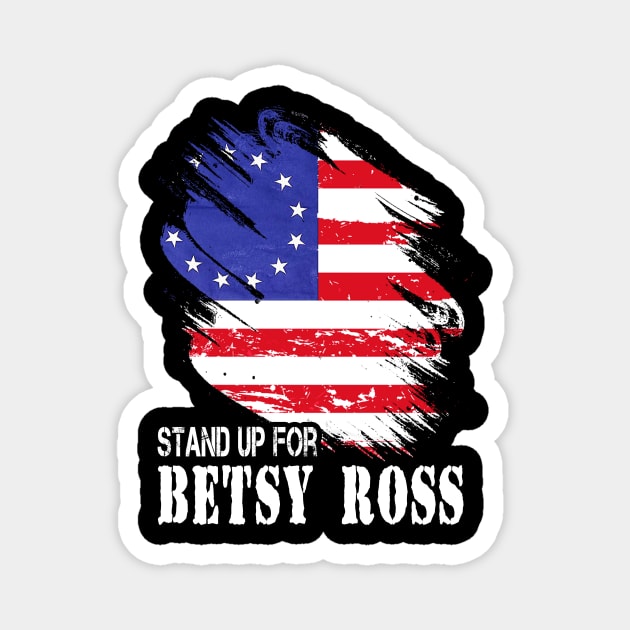 Betsy Ross Vistory 1776 American Flag Magnet by Javacustoms