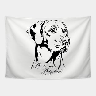 Rhodesian Ridgeback dog lover portrait Tapestry