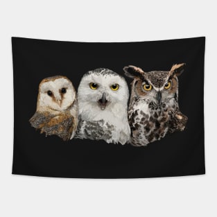 Owls and owl Tapestry