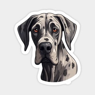 Great Dane Face Magnet