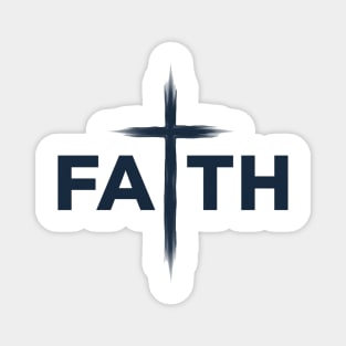 Faith Christian Typography Design – Inspirational Faith Artwork Magnet