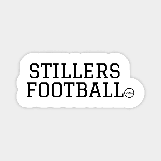 Stillers Football - Black Magnet by YinzerTraditions