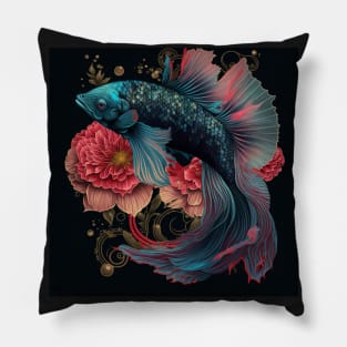 Floral Betta fish Pillow