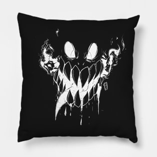 Negative Monster ( White ) Pillow