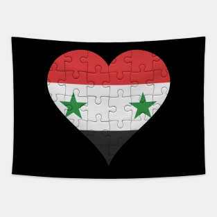 Syrian Jigsaw Puzzle Heart Design - Gift for Syrian With Syria Roots Tapestry