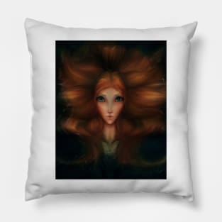 Fairies of Versailles-Red Hair Girl-Lake Pillow