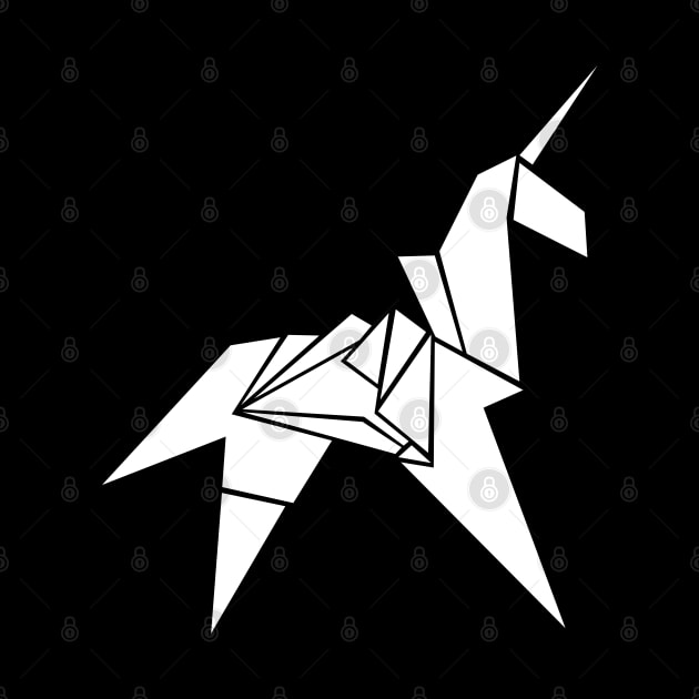 Origami Unicorn by familiaritees