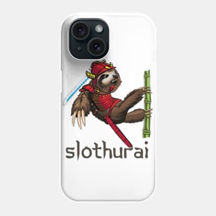 Slothurai Sloth Samurai Digital Art Phone Case