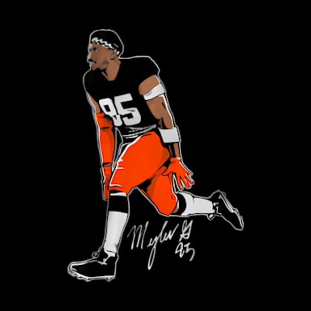 Myles Garrett Superstar Pose by binchudala