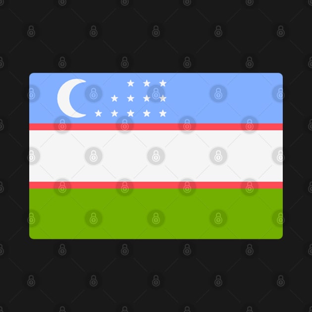 FLAG OF UZBEKISTN by Just Simple and Awesome