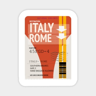 Italy rome plane ticket Magnet