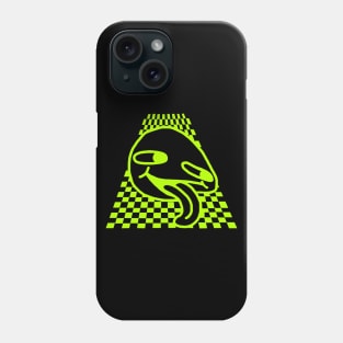 Crazy rave party logo from the 90s collector green fluo edition Phone Case