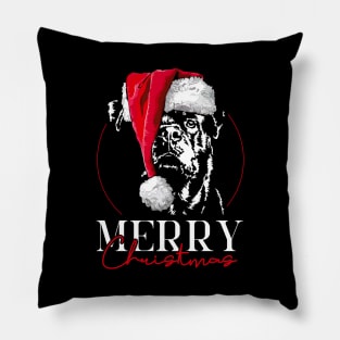 Santa Rottweiler Merry Christmas dog mom gift present Pillow