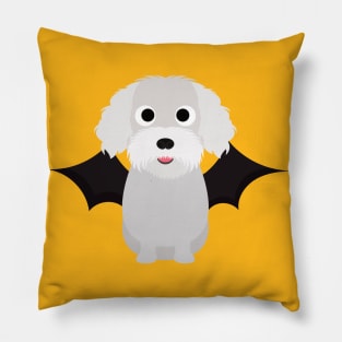 Bichon Frise Halloween Fancy Dress Costume Pillow