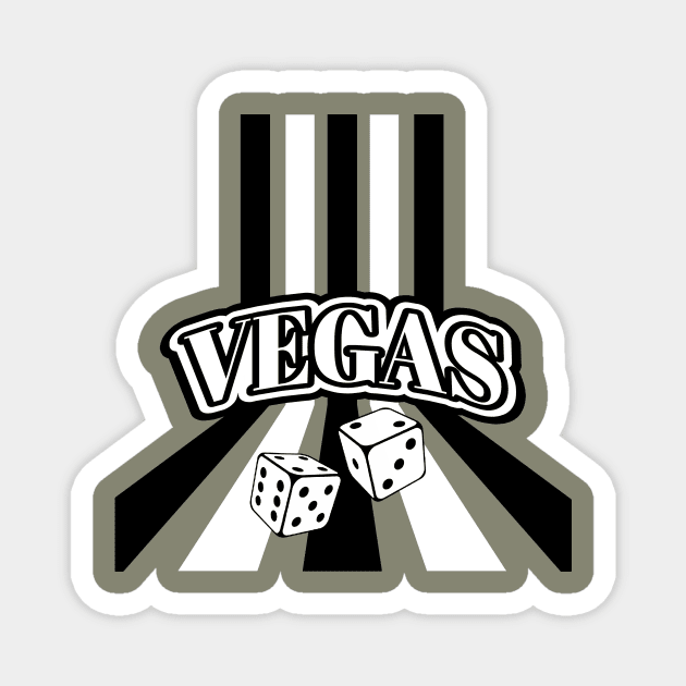 VEGAS Vacation Roll The Dice Magnet by SartorisArt1