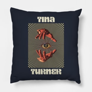 Hand Eyes Tina Turner Pillow