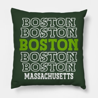 Boston, Massachusetts Pillow