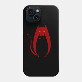 evil black cat Phone Case