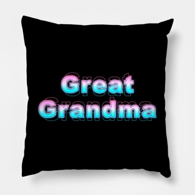 Great Grandma Pillow by Sanzida Design